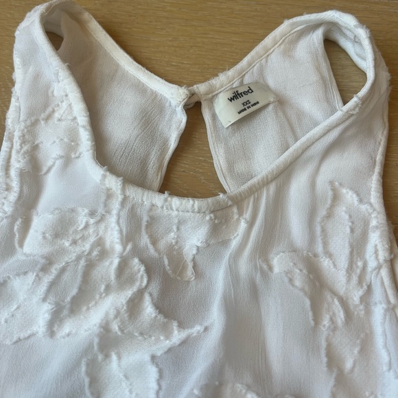 Wilfred Sevres White Jacquard Tank Top - Picture 3 of 7